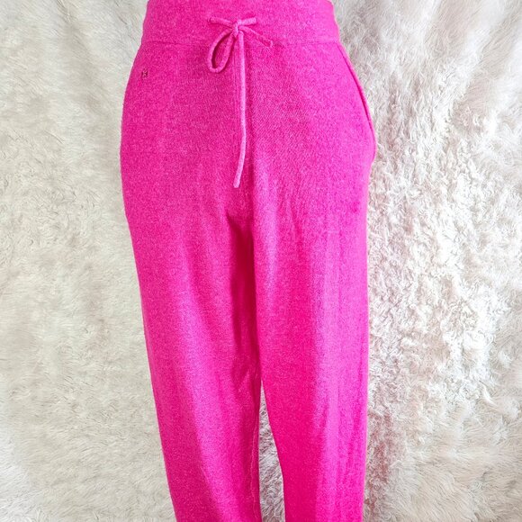 Kate Spade Wool Cashmere Blend Knit Drawstring Dream Jogger Pant Pink Jewel S - Picture 1 of 8